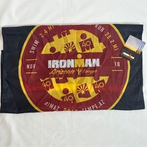 IRONMAN Arizona 2018 Flag & ID Tag – Tempe Triathlon 40th Aniversary Memorabilia